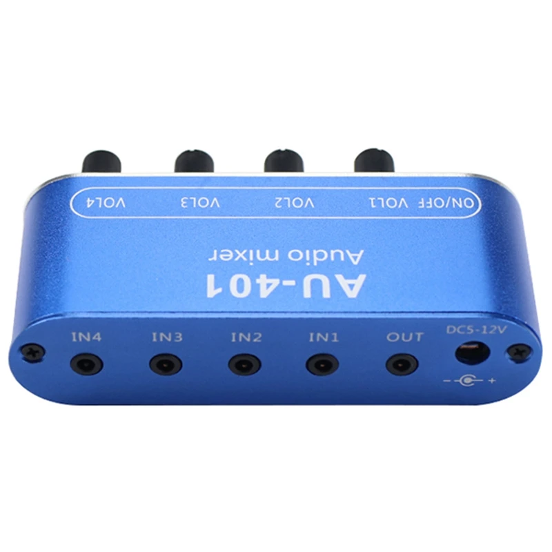 

RISE-Stereo Mixer (4 Input ,1 Output ) Individually Controls Board DIY Headphones Amplifier Case DC12V