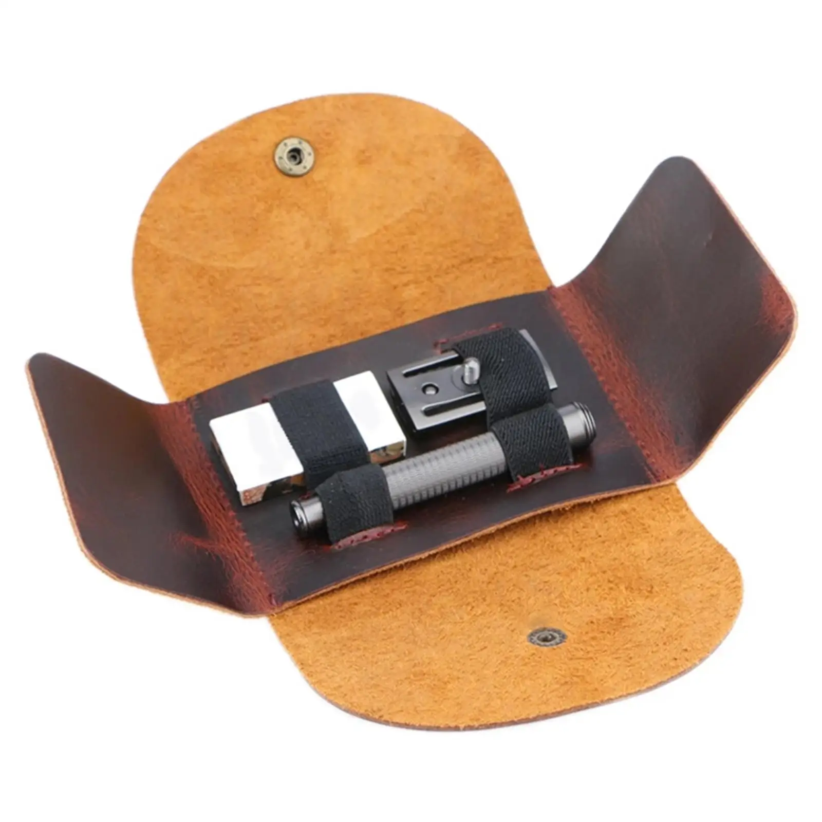 

Leather Shaving Protective Case Soft Foldable for Shaving Clipper Men