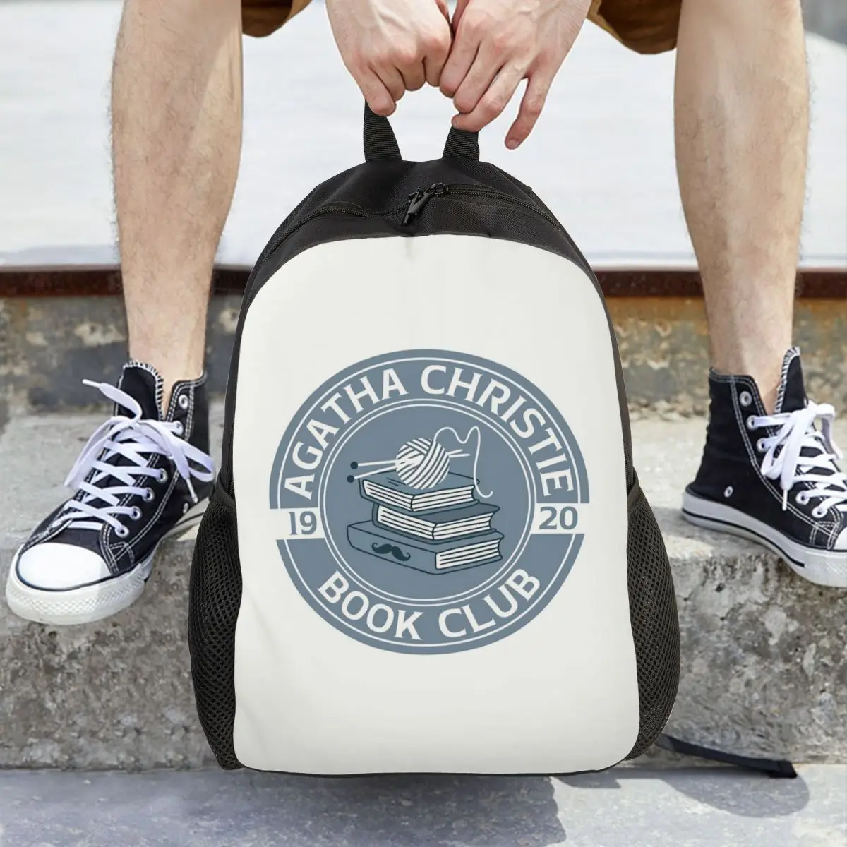 Рюкзак Agatha Christie Book Club для студентов, школьный рюкзак, походный рюкзак для путешествий, модная сумка для книг для мальчиков и девочек, сумки через плечо (art.: 3920dc175d2cd) - 3920dc175d2cd