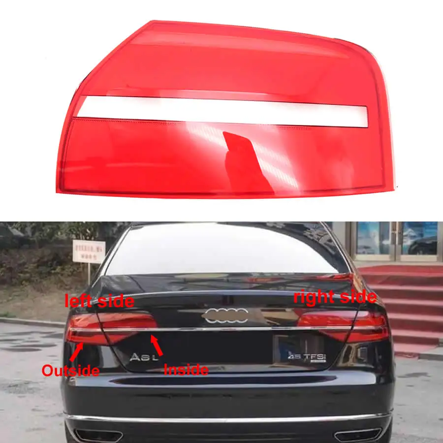 

For Audi A8 A8L 2014 2015 2016 2017 Rear Lamp Tail Lamp Cover Lamp Shell Brake lights Shell Replace Car Rear Shell Cover