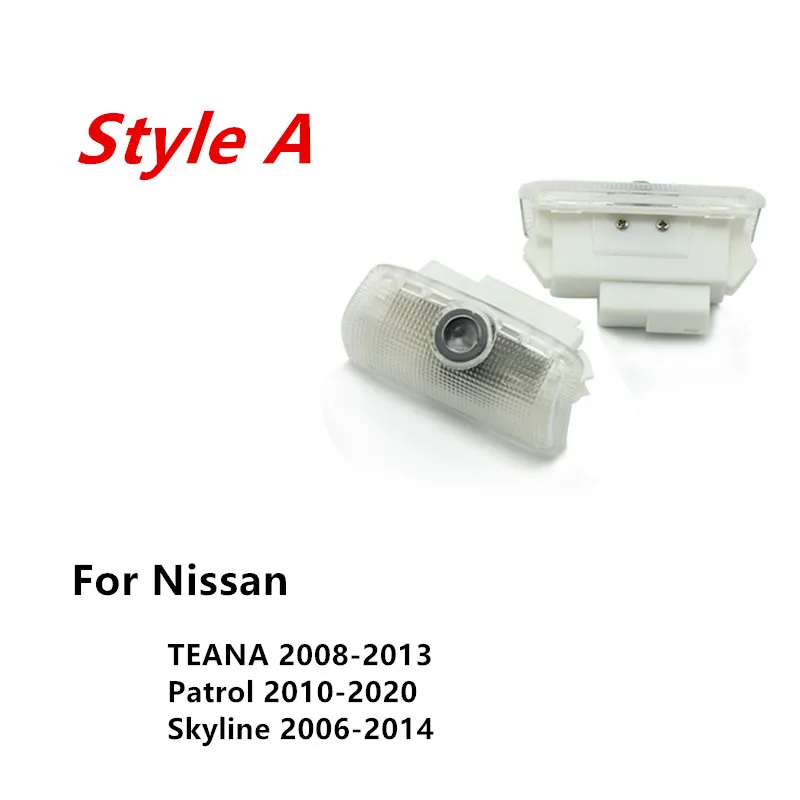 

Signal Lamp For Nissan Patrol Titan Teana Altima Armada Maxima Xtrail T30 Murano Z51 GTR R35 LED Logo Car Door Light Auto Parts