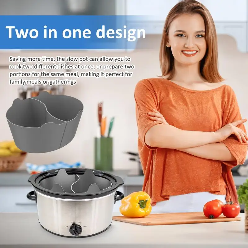 Разделитель для медленной плиты многоразовый вкладыш кастрюль вставка