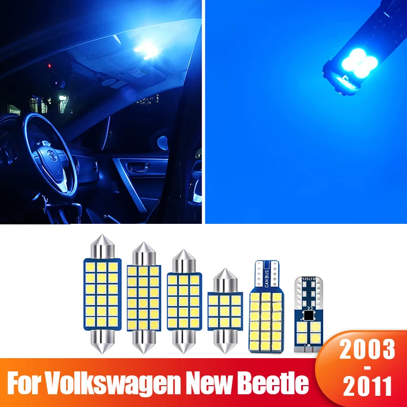 

For Volkswagen VW New Beetle 2003 2004 2005 2006 2007~ 2010 2011 4pcs Canbus Car LED Interior Dome Lamp Trunk Light Accessories