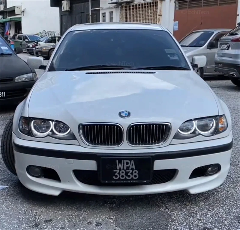 Кольца с белыми светодиодсветодиодный кристаллами для BMW 3 5 7 series E36 E38 E39 E46 M3 525i 528i