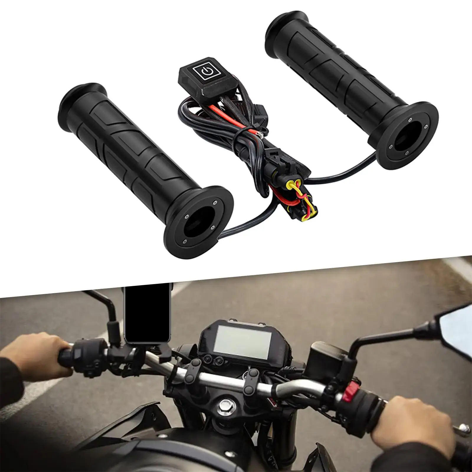 Мотоцикл ATV с подогревом накладка на руль зимние чехлы электрическим