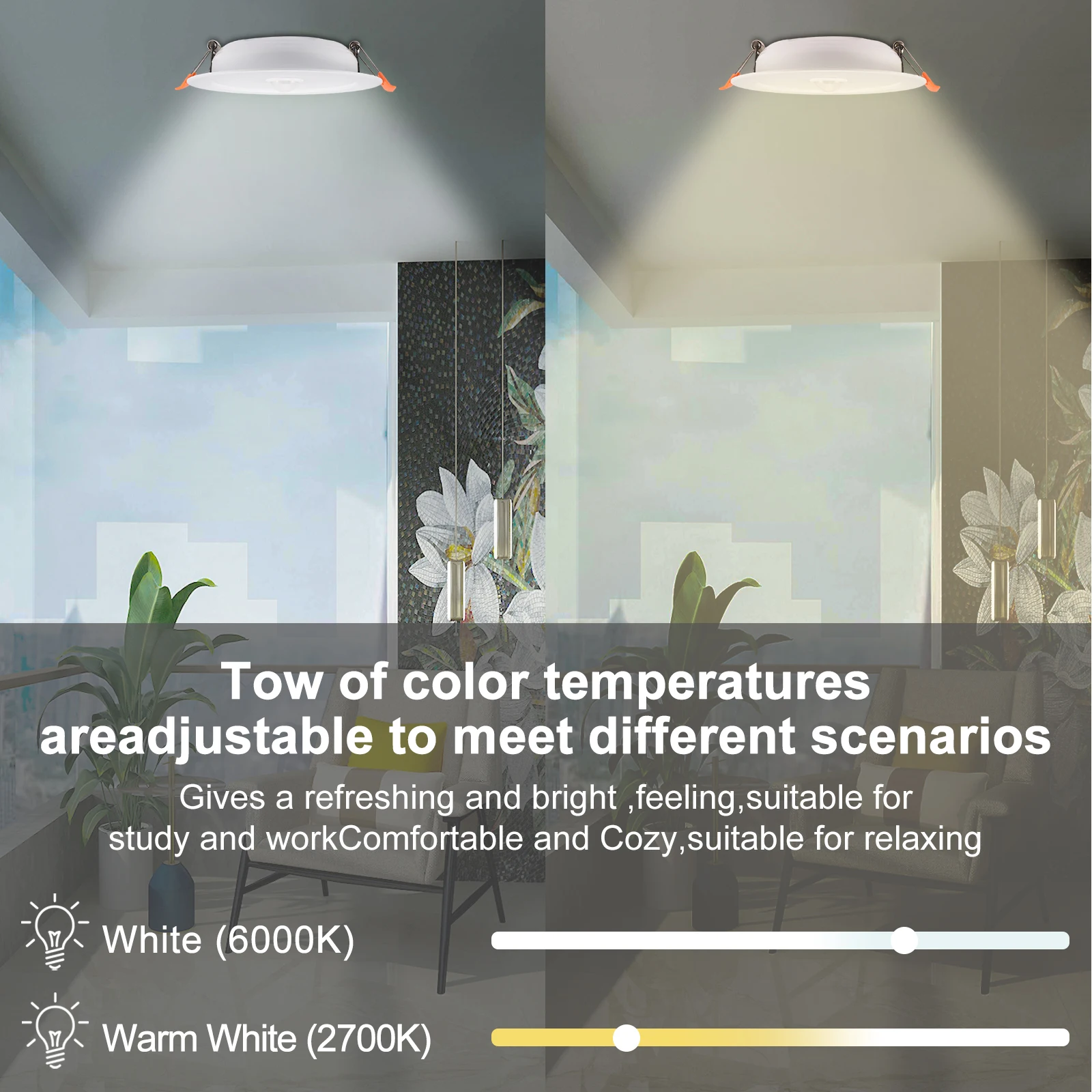 Круглый Светодиодный Потолочный Светильник 12 Вт С Датчиком Движения Внутреннее