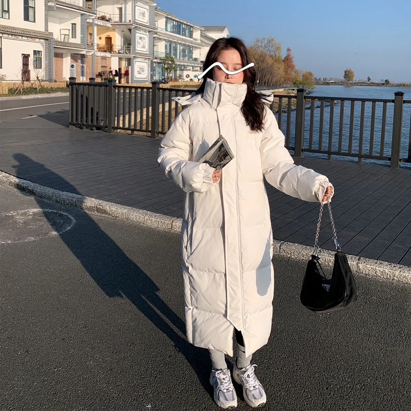 2023 X-long Super Warm Thick Winter Jacket and Coats for Women and Men Long Coats