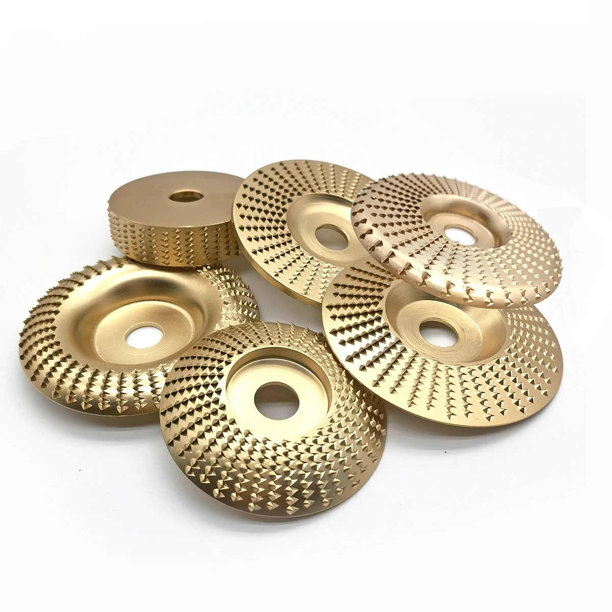 7pcs 16/22mm Bore Wood Grinding Polishing Wheel Rotary Disc Sanding Wood Carving Tool Abrasive Disc Tools for Angle Grinder