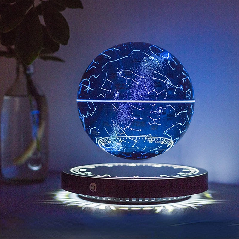 Magnetic Levitation Lamp Bedside Table Lamp Starlight Ball Moon Nightlight Ornaments Lights for Bedroom Aesthetic Novelty Gift