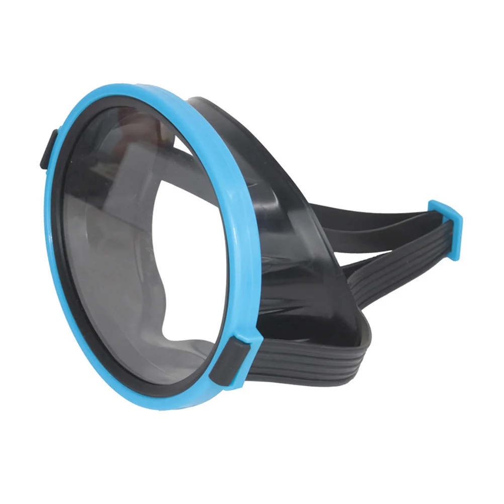 

1 Pc Diving Mask Waterproof Glass Swim Goggle PE Plastic Frame Swimming Mask Anti-Fog Dive Goggle (Blue)