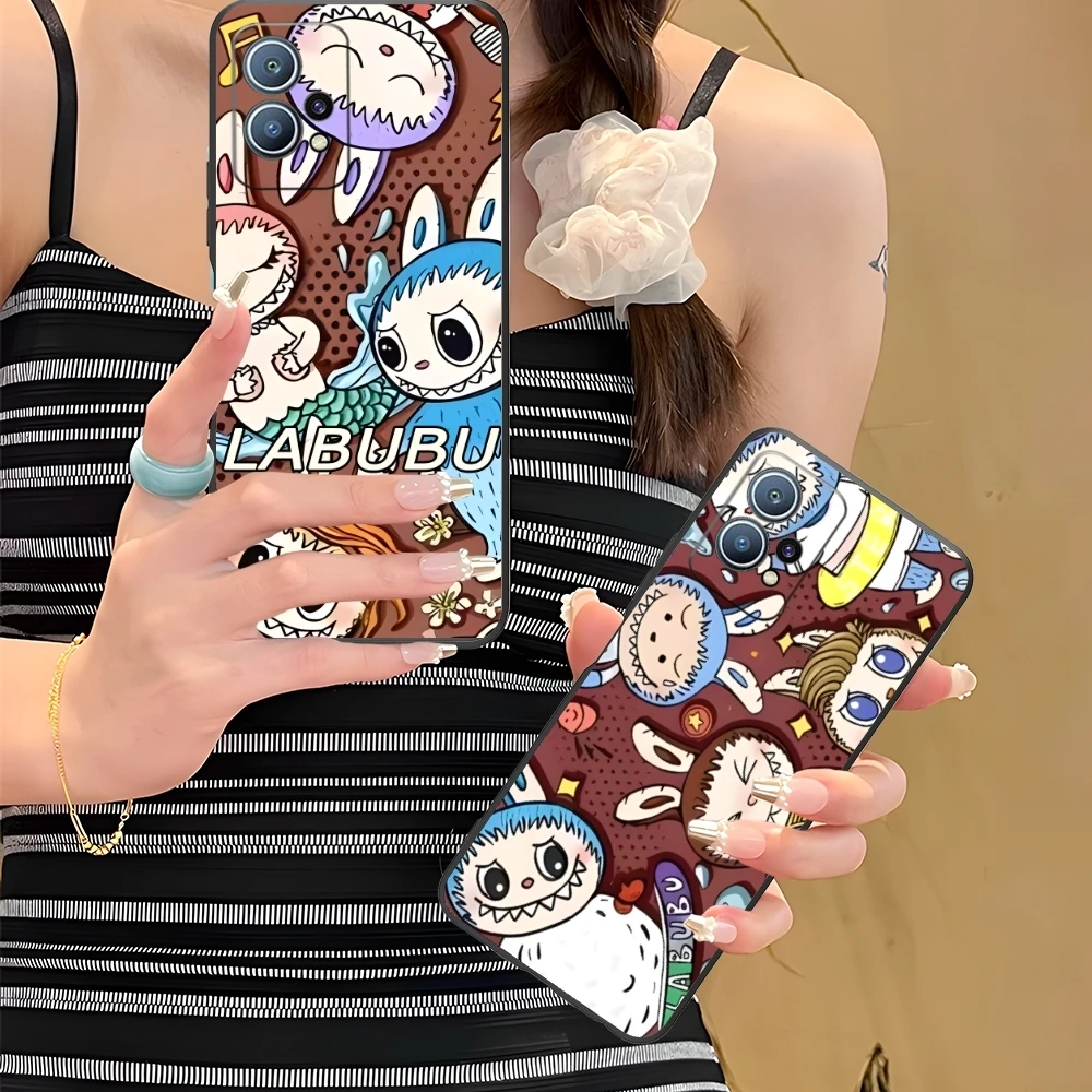 Милый чехол Labubu для мобильного телефона с рисунком Huawei P60 P50 P40 P30 P20 P10 P9 P8 Pro Lite Plus