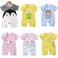 baby onesies summer baby boy girl romper newborn cartoon short sleeved clothes climbing clothes jumpsuit baby outfits
