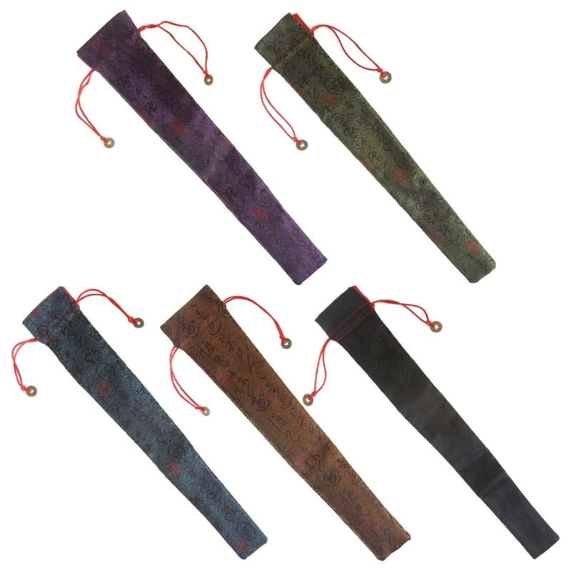 

Chinese Decor Folding Hand Fan Bag Dustproof Holder Protector