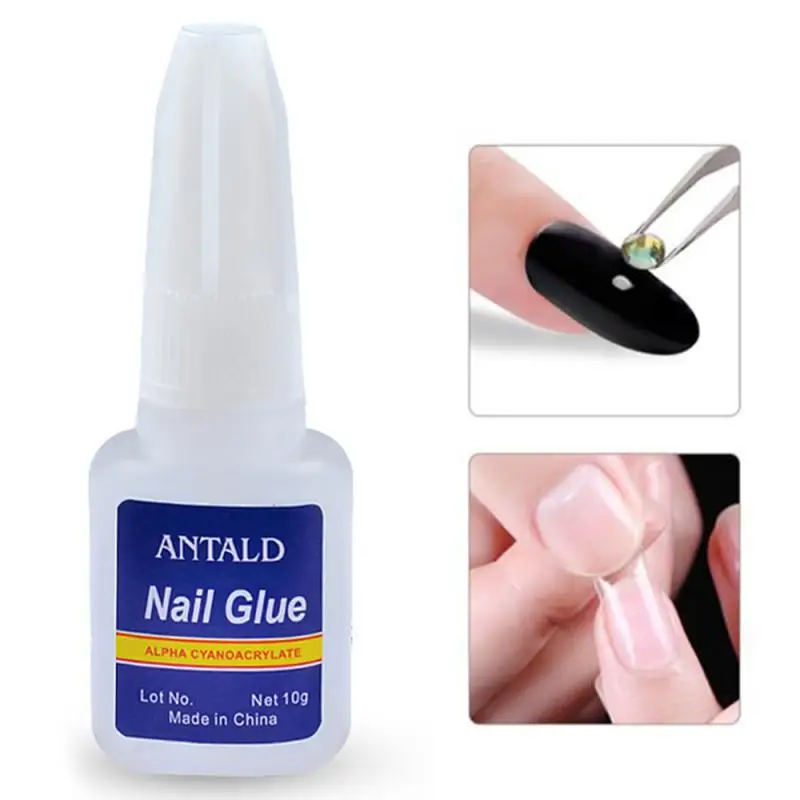 

10g Fast Drying Nail Glue For False Nails Glitter Acrylic Nail Rhinestone Decoration Extension Glue Adhensive Nail Care Tool 3D