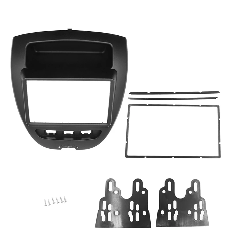 

Car 2 Din Radio Frame for Toyota Aygo Citroen C1 Peugeot 107 2005-2014 Fascia Dash Kit DVD Radio Panel Stereo Cover