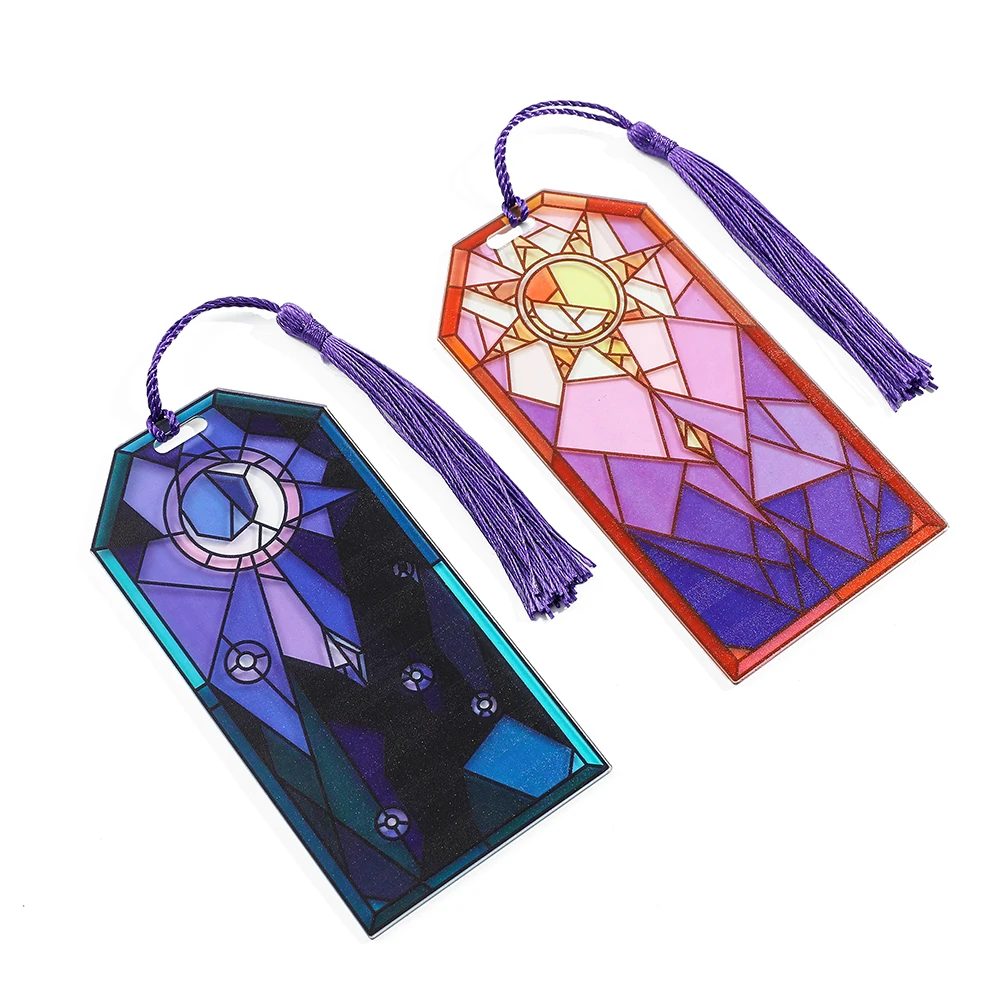 

Металлические закладки Солнце и Луна