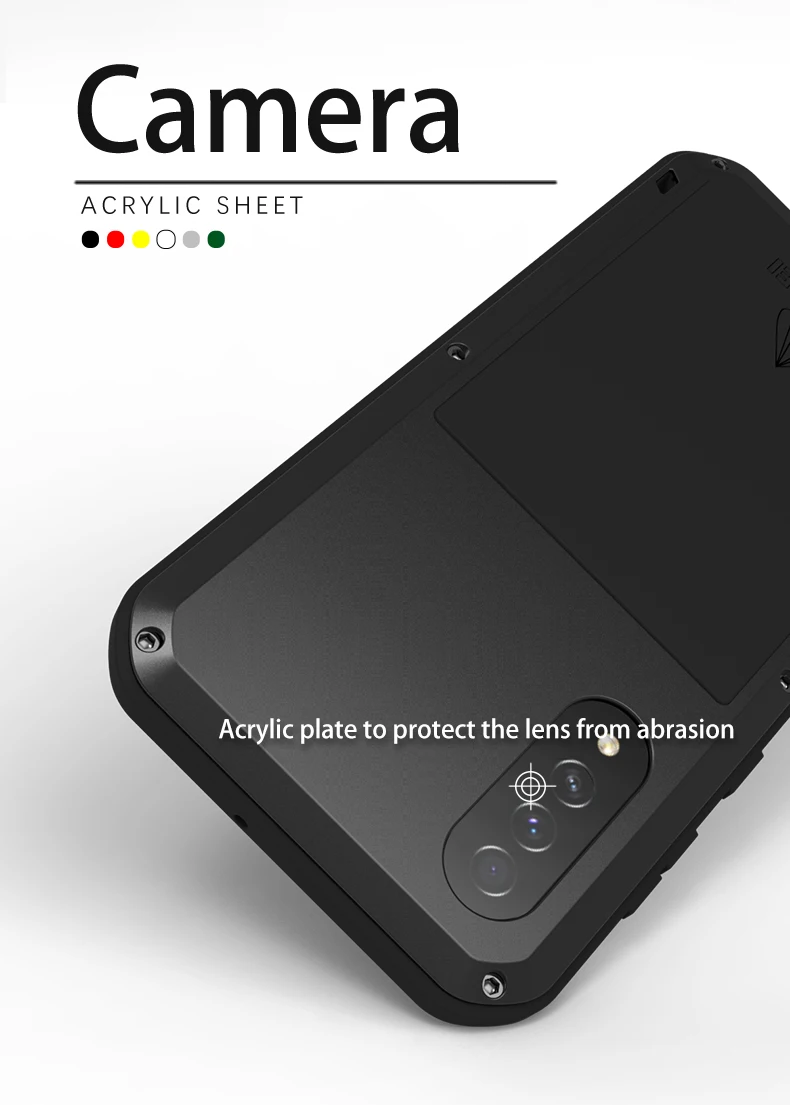 Love Mei Shock Dirt Proof Water Resistant Metal Armor Cover Phone Case For Samsung Galaxy A34 A54 A53 A32 A72 A71 A42 A51 A50s