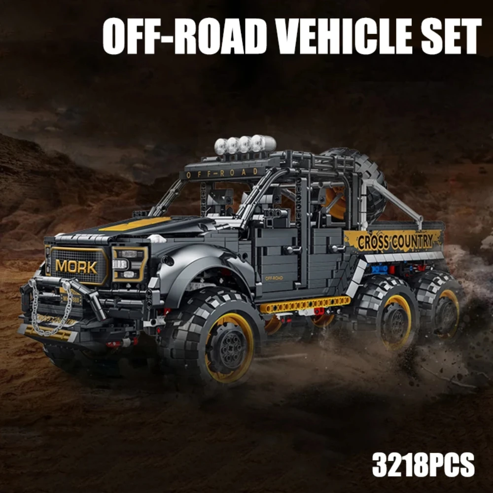 

022016-1 Creative Expert Cross Country 1:8 Raptor Off-road SUV Car Vehicle 3218Pcs Moc Bricks Technical Model Building Blocks