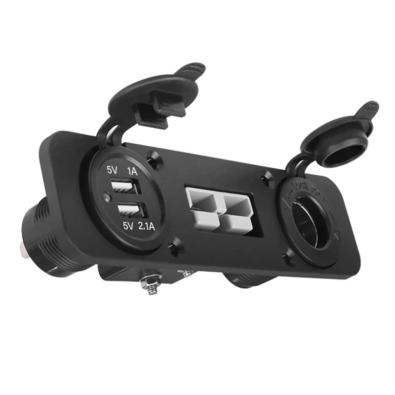 Утопленное крепление 50 А для разъема Anderson двойное зарядное устройство USB панель