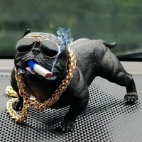 creative personality car overbearing dog decoration high end car supplies trend dog simulation doll fashion cool car ornaments