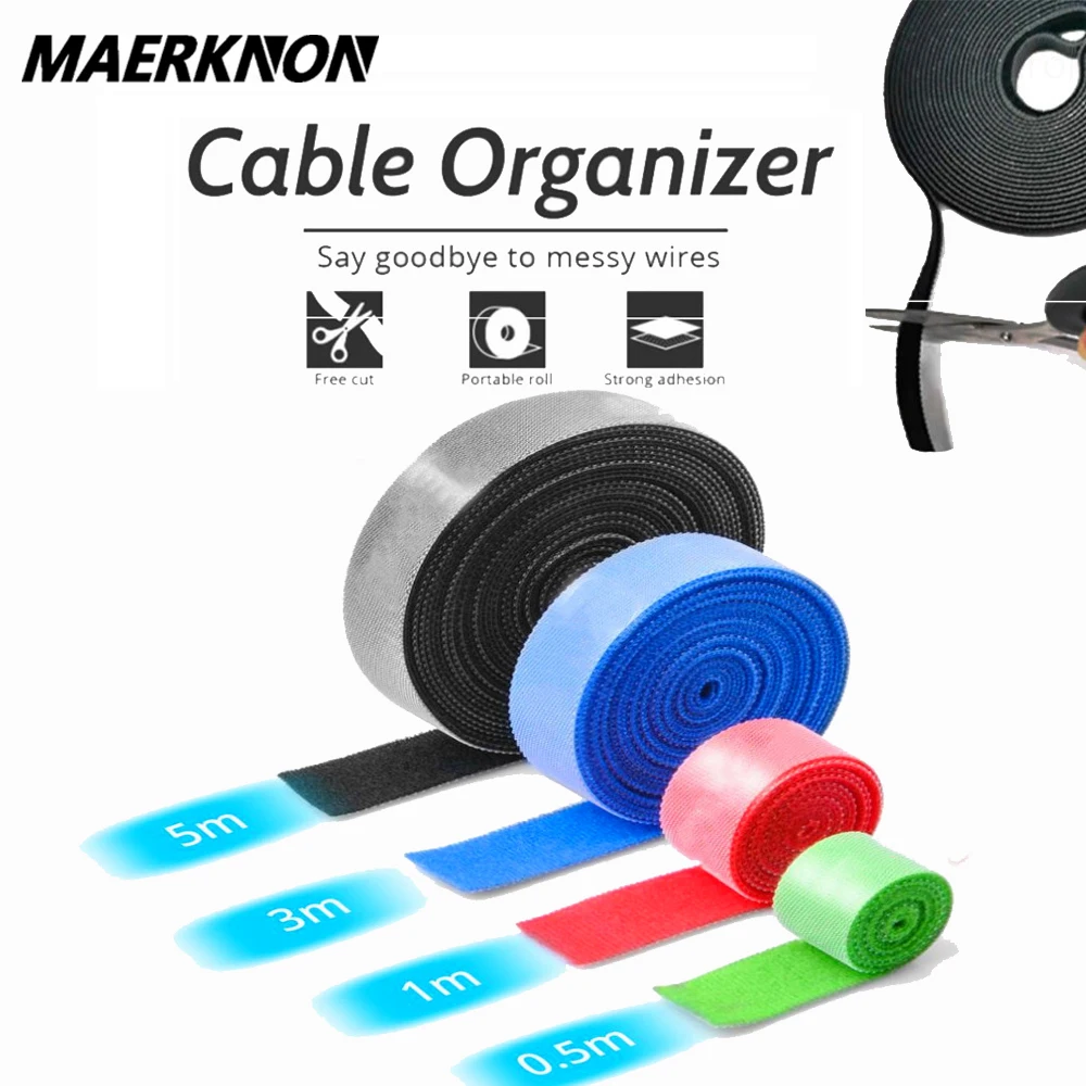Органайзер для кабеля 1-5 м устройство намотки USB нейлоновый шнур свободной резки