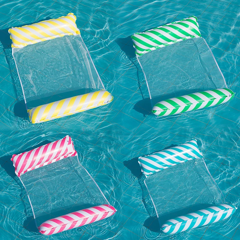 

Swimming Pool Water Inflatable Floating Bed Summer Floating Row Water Hammock Recliner Chair Air Mattresses Bed Sports Lounger