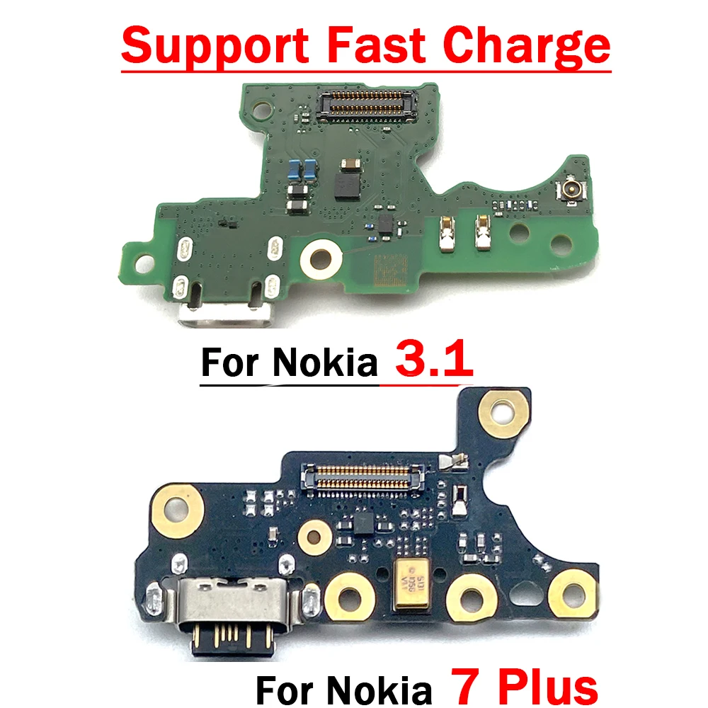 10 шт./партия, зарядное устройство Micro USB, гибкий кабель с микрофоном для Nokia 3,1 3 (2018) TA-1049 TA-1057 TA-1063/7 plus