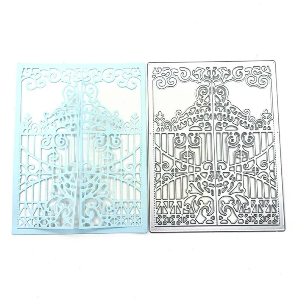 

Кружевная ограда дверь рамка металлические штампы трафареты высечка для DIY скрапбукинга альбома бумажные карты тиснение искусство V5K0