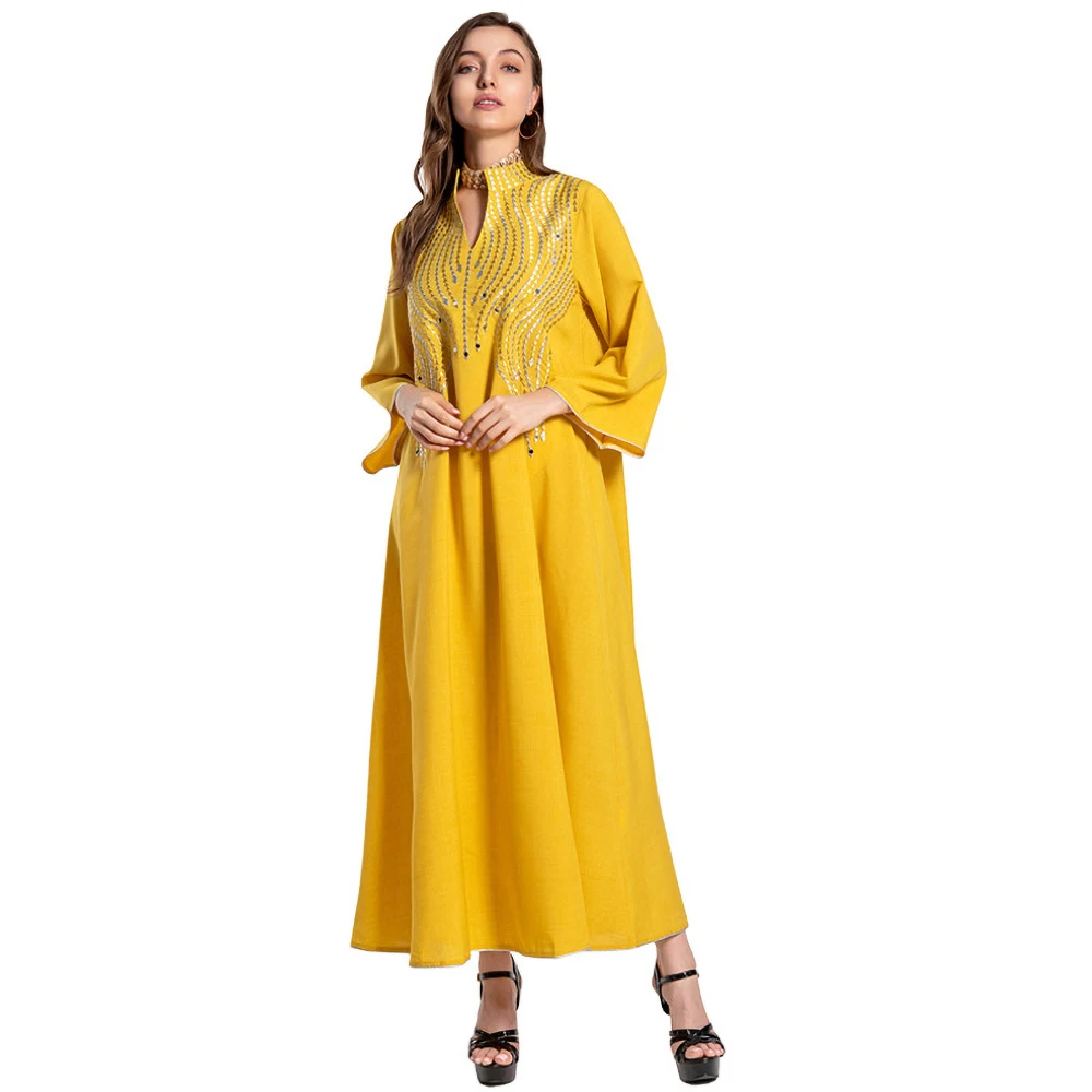 

Abayas For Women Ramadan Eid Mubarak Satin Dubai Abaya Saudi Arabia Turkey Islamic Muslim Long Evening Dress Kaftan Robe Femme