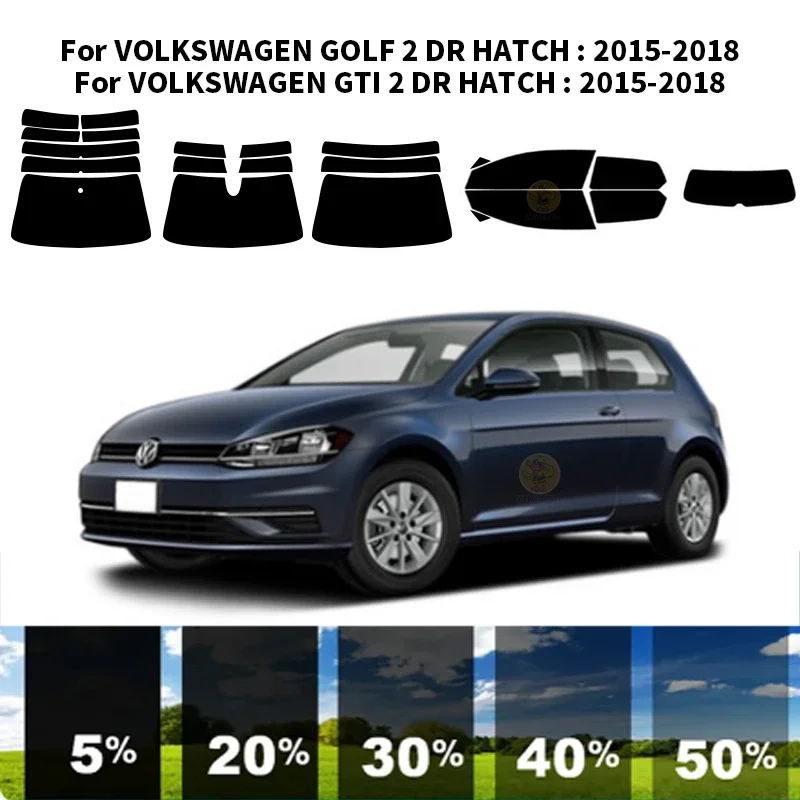 

Нанокерамическая Автомобильная УФ-пленка Precut для окон, автомобильная оконная пленка для VOLKSWAGEN GTI 2 DR hat2015-2018