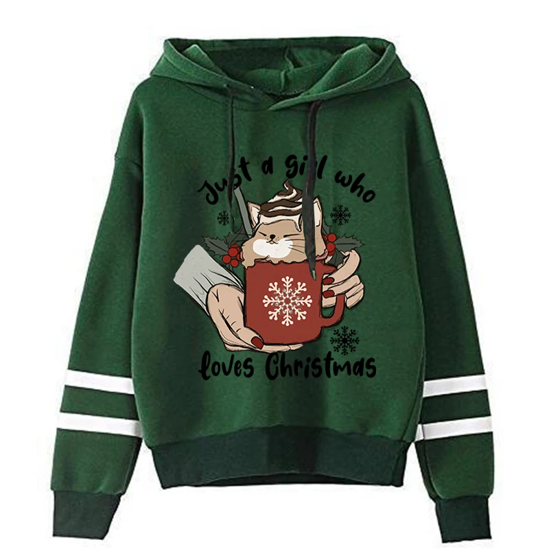 Just A Girl Who Love Christmas Hot Anime Kawaii Hoodies Men or Women Short Sleeve Sweatshirt  2022 Fashion Hoddie for Teens