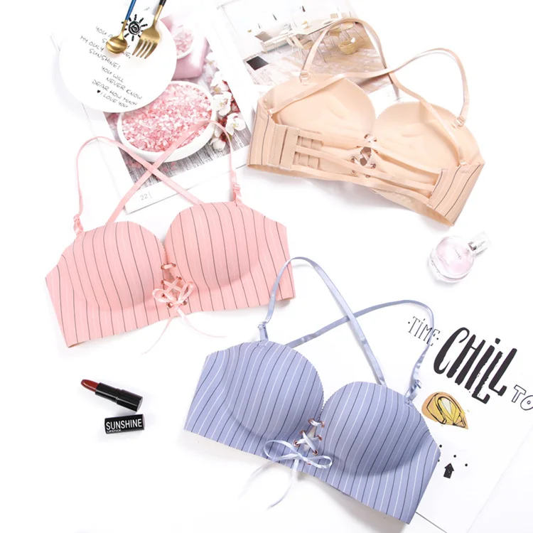 Бюстгальтер бесшовный с эффектом пуш-ап без косточек | Женская одежда