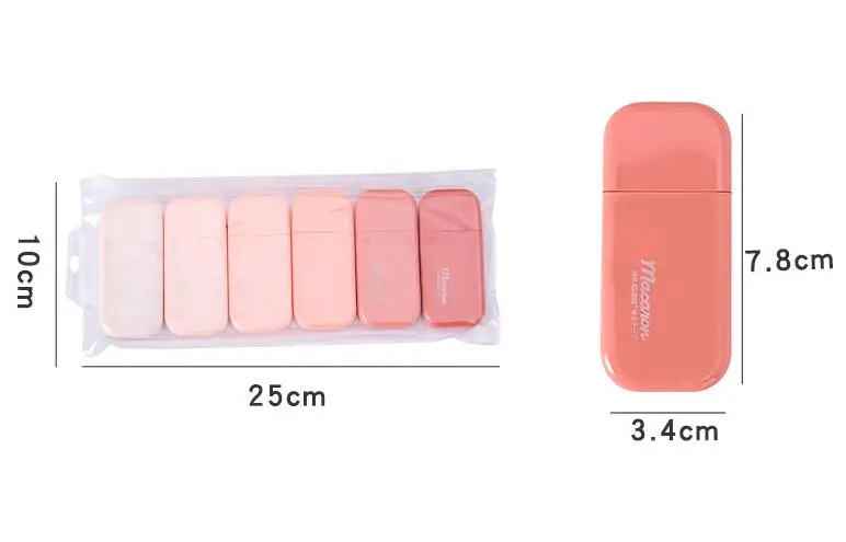 24 шт./партия Корректирующая лента с градиентом 5 х20 м