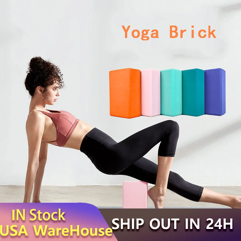 

EVA Gym Blocks 120g Standard High-density Yoga Foam Brick Pilates Stretching Equipment Pillow Props Bolster Body Shaping Cushion