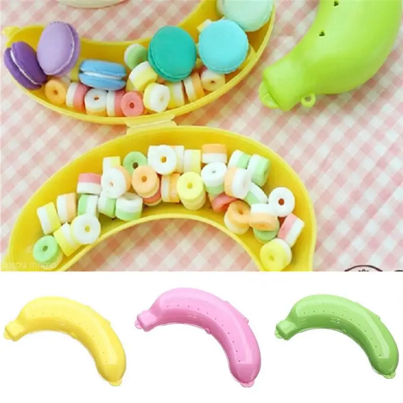 

Plastic Banana Protector Container Box Holder Case Food Lunch Fruit Storage
