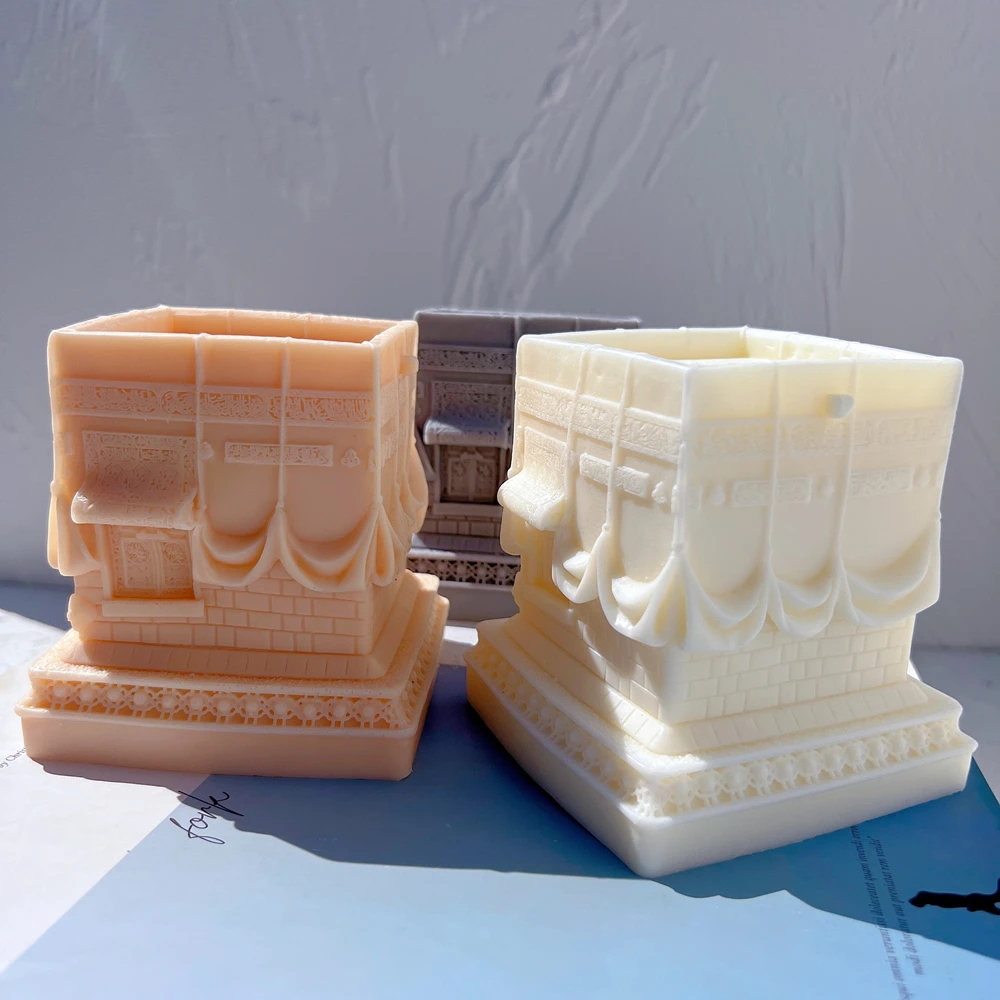 Фигурка Кааба силиконовая форма для свечей исламское украшение дома Рамадана