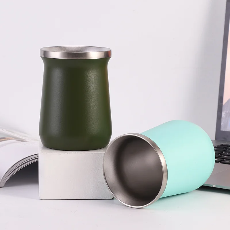 Креативная чашка Yerba Mate с двойными стенками в стиле Южной Америки, 8 унций, 240 мл, термос, чашка для чая Yerba Mate (art.: 3920cd23810ee) - 3920cd23810ee