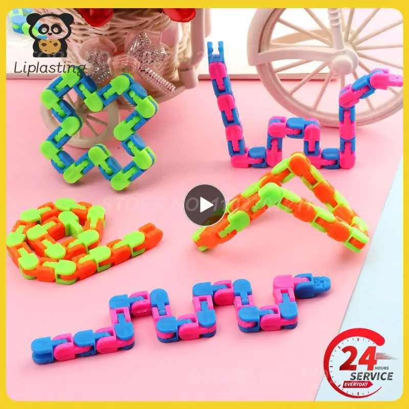 

1~40PCS Wacky Tracks Antistress Chain Toy For Children Bike Chain Stress Relief Sensory Toys Adult Decompression Autism Needs