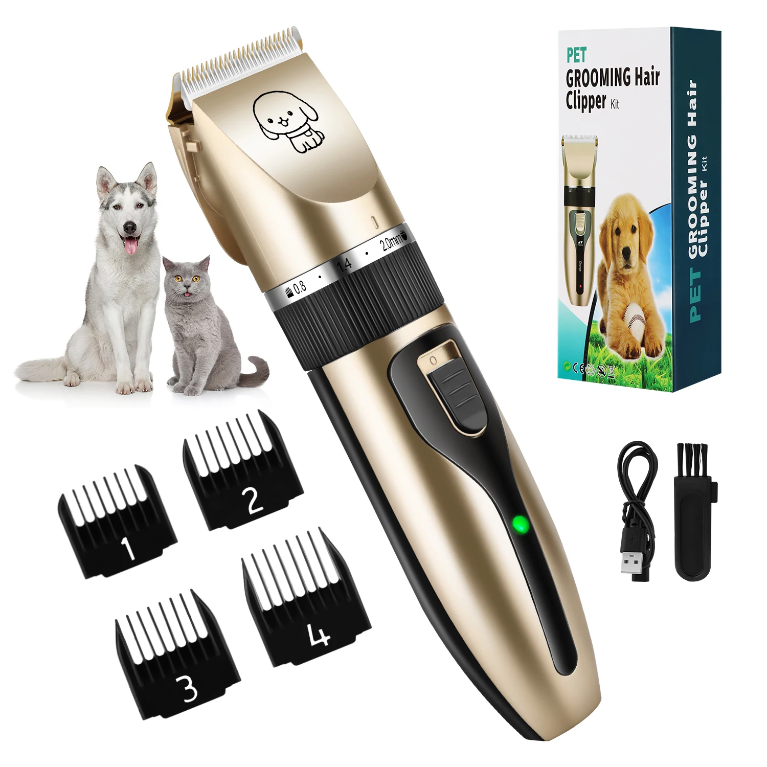 Silent Hair Clipper for Dogs Hair Remover For Cats And Dogs Pet Hair Clippers Household Does Not Hurt The Skin Shaving Cutting