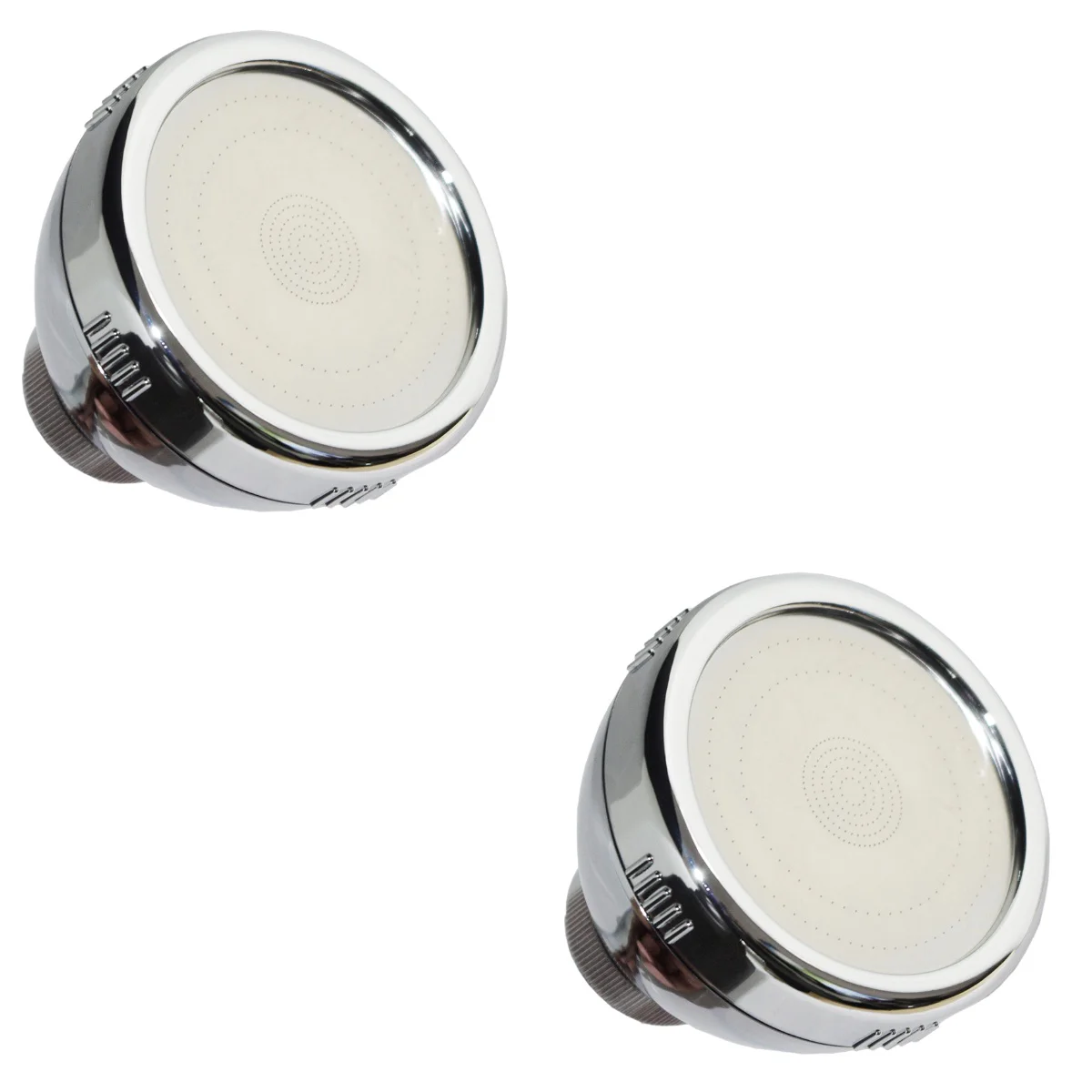 

2pcs Round Pressure Booster Nozzle Small Hotel Bath Pool Hall Nozzle Saving (Silver)