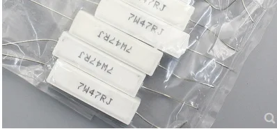 (10 шт.) Горизонтальное керамическое сопротивление цемента 7 Вт 20R 27R 30R 33R 47R 51R 62R 68 Ом