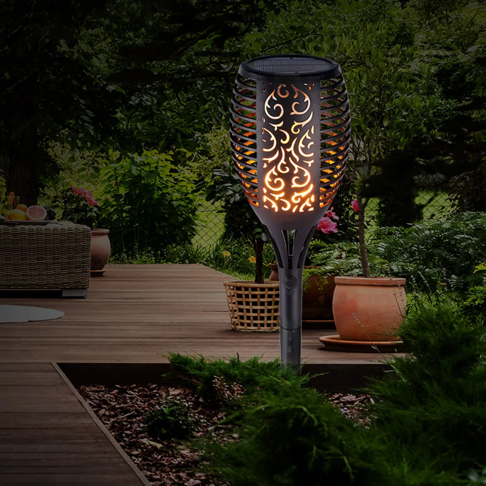 

Уличный светодиодный садовый фонарик IP65, водонепроницаемый светильник на солнечной батарее, для двора, сада, солнечный столбик, светодиодн...