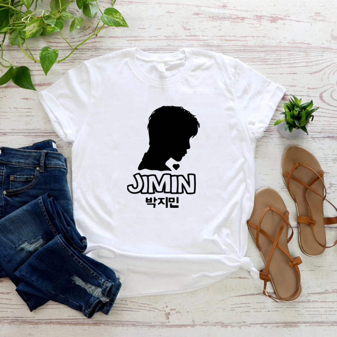 

Park Jimin T-Shirt Korean Rapper Boyband Kpop Tshirt Unisex Short Sleeve Tops Music Lover Gift Shirt Graphic Tees Woman Tshirts