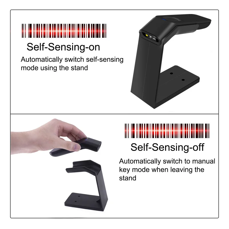 Беспроводной сканер штрих-кодов с функцией распознавания холла автоматическое