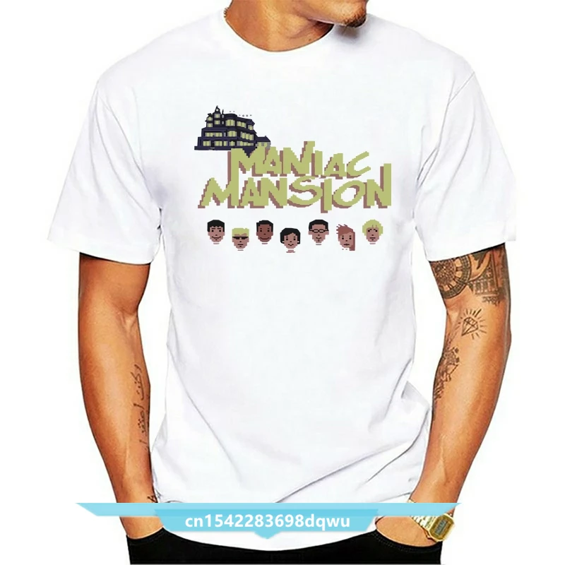 

Funny T Shirt Gaming [C64]- Maniac Mansion Shirt Tshirt Men Tee