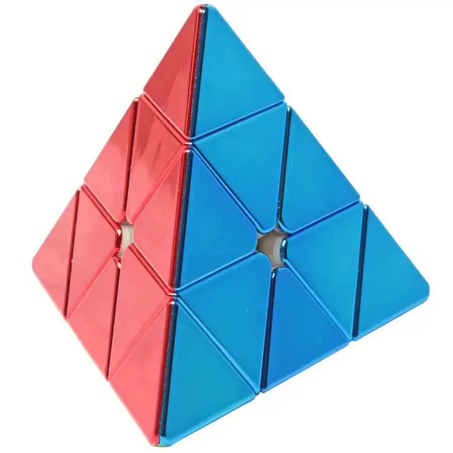 Фото Блестящий пирамидальный скоростной кубик 3x3x3, развивающий интеллектуальный вызов, подарки для взрослых и подростков, сенсорные антистресс-игрушки для успокоения, кубик Рубика. №4