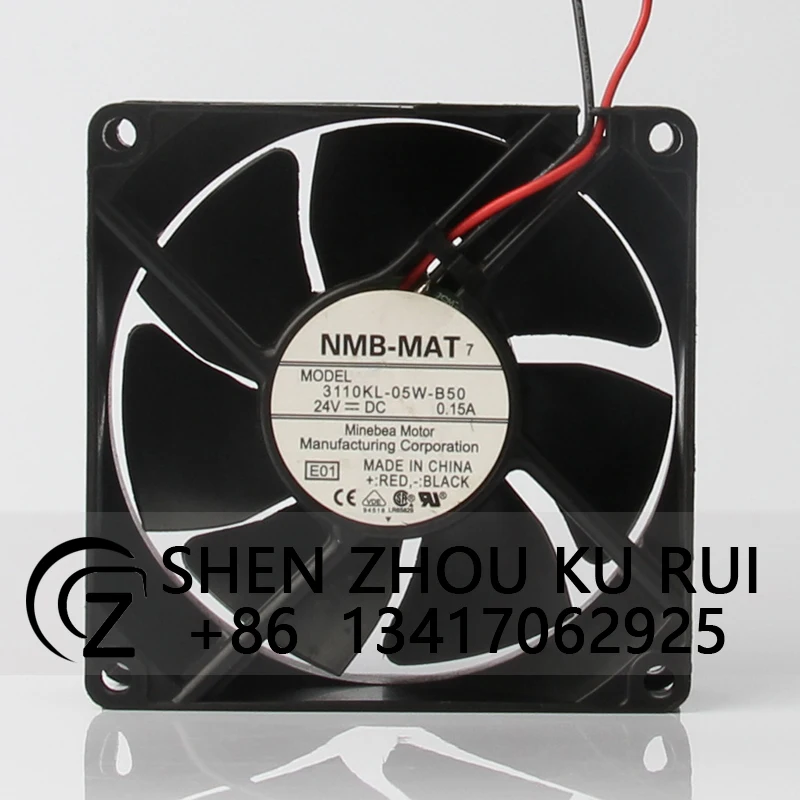 

3110KL-05W-B50 Case Cooling Fan for NMB DC24V 0.15A EC AC 80X80X25MM 8CM 8025 Ball Converter Axial Flow Centrifugal Ventilation