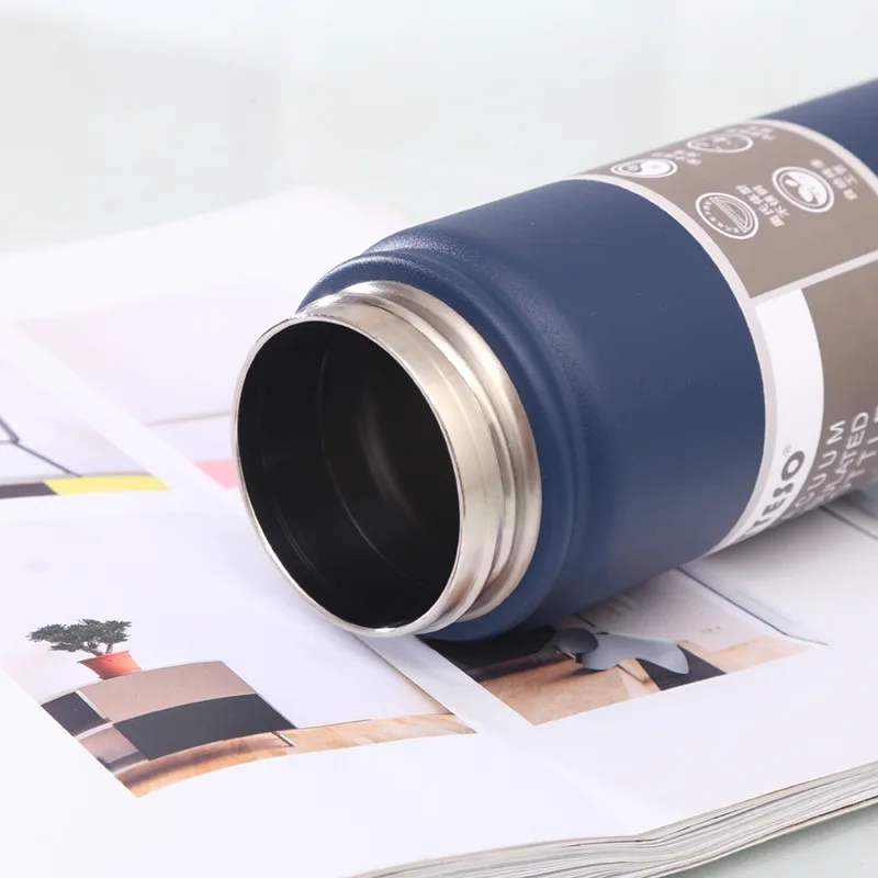 

High Color Water Bottle High Quality Insulated Travel Mug Large Capacity 530ml/750ml Vacuum Cup For Sports Fitness Tour Hiking
