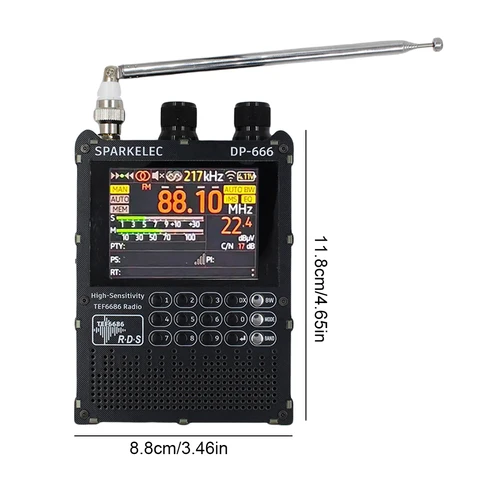 VODOOL DP-666 TEF6686 Полнодиапазонное портативное радио