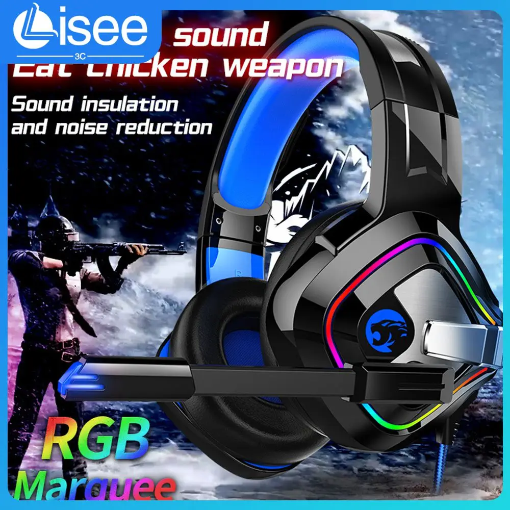 

20-20000hz Comfortable Headphones Head-mounted Earphone Noise Isolating 4d Gaming Headset For Pc Ps5 2.2 Meters With Mic